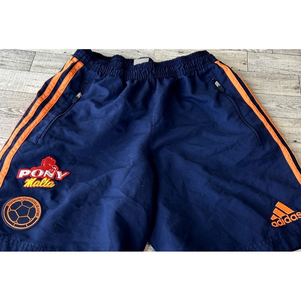 Adidas‎ Pony Soccer Shorts Boys Youth Performance SMALL Federacion Colombiana